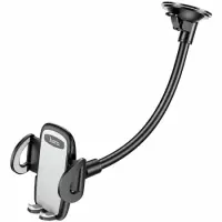 Car Phone Mount Hoco. DCA31 Plus Dashboard and Window Mounted for Devices 4"-7" Black